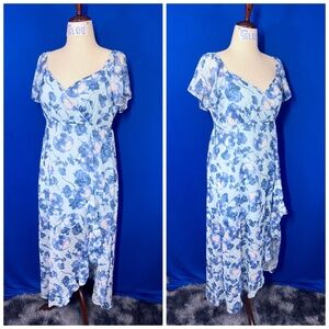 👗NWT🤩 |•REWIND•| Feminine Blue Floral Dress Size XL